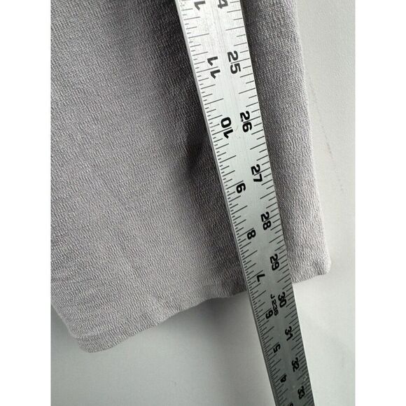Eileen Fisher Sz S Crepe Pull On Stretch Elastic Waist Cropped Pants Grey - Picture 4 of 6